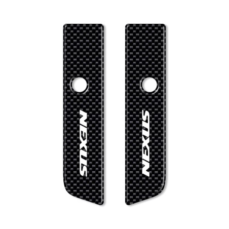 TAPPI SPECCHIETTI 2 ADESIVI RESINATI GEL 3D compatibili per scooter GILERA NEXUS